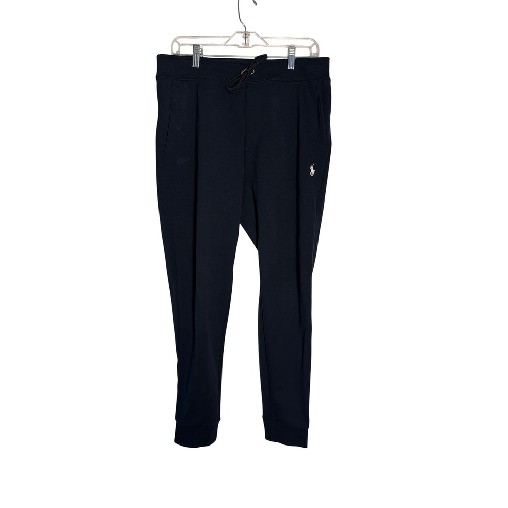 Polo Ralph Lauren Mens Navy Blue Double Knit Jogger Sweatpants Medium RN41381